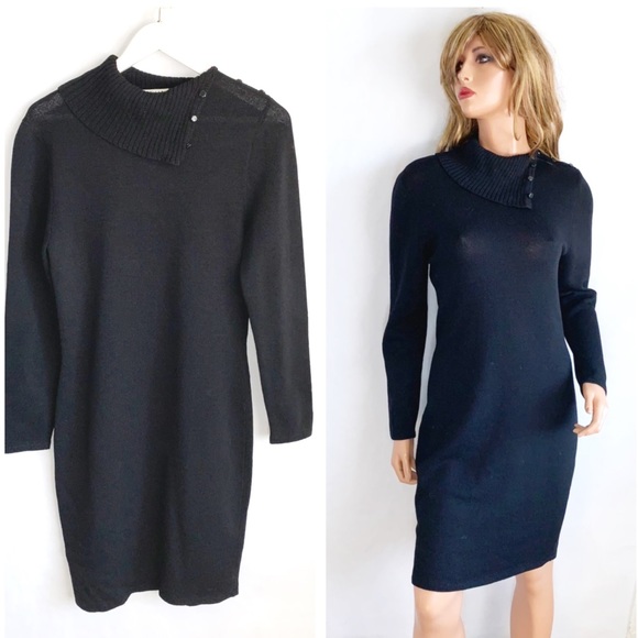 St. John Dresses & Skirts - St. John Black Sweater Dress PERFECT!